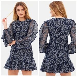 Keepsake floral ruffle dress